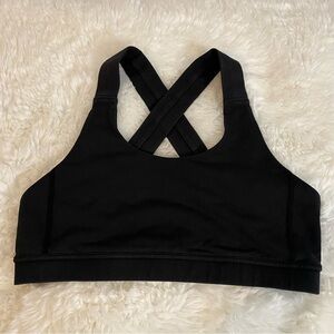 Lululemon Black Yoga Sports Bra Size 10 Medium Large